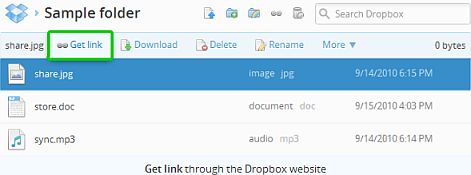 dropbox-get-link