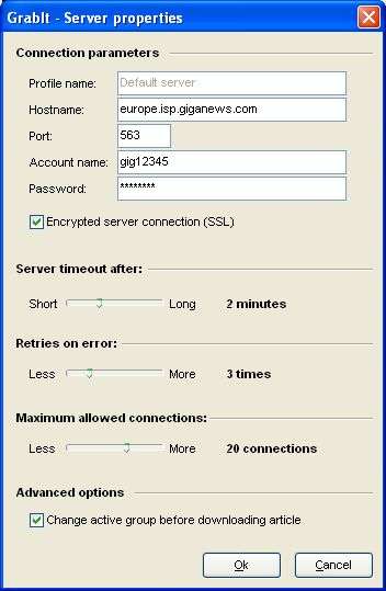 GrabIt - Server properties